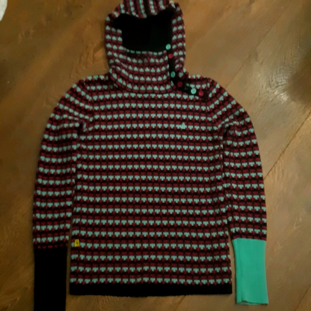Volcom sweater with hood size medium